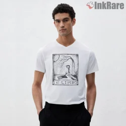 Radiohead In Limbo Lonely Figure Shirt on white v-neck shirt for men graphic tee
