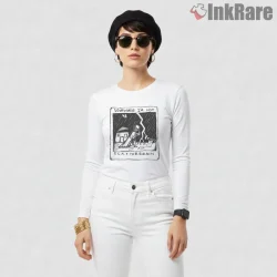 Radiohead Scatterbrain Storm Illustration Shirt on white long sleeve shirt for women graphic tee