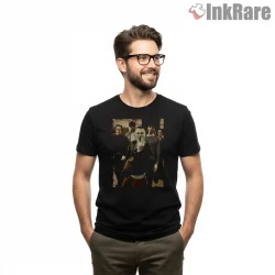 Radiohead Vintage Band Photo Streetwear Shirt on black short sleeve shirt for men graphic tee