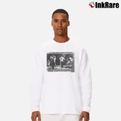 Men’s rage against the machine live protest rock band Long-Sleeve Shirt in white | Sleek, Lightweight, Year-Round Wear