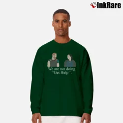 Men’s Ragnarok Thor Loki Get Help Scene Long-Sleeve Shirt in forest green | Sleek, Lightweight, Year-Round Wear