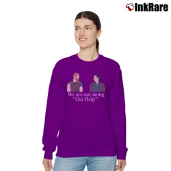 Women’s Ragnarok Thor Loki Get Help Scene Relaxed Sweatshirt in purple | Soft, Laid-Back Vibe