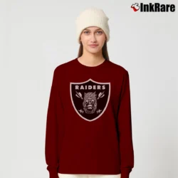 Women’s Raiders Star Wars Mashup Graphic Long-Sleeve Top in maroon | Sleek, Versatile, All-Season