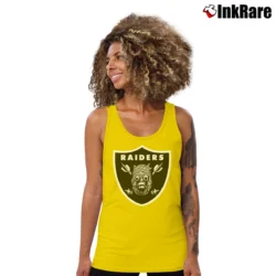 Women’s Raiders Star Wars Mashup Graphic Tank Top in yellow | Lightweight, Movement-Friendly