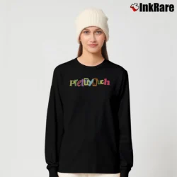 Women’s Rainbow Logo Prettymuch Graphic Long-Sleeve Top in black | Sleek, Versatile, All-Season