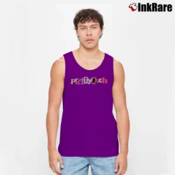 Men’s Rainbow Logo Prettymuch Graphic Tank Top in purple | Breathable, Active-Friendly Design