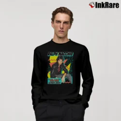 Men’s Ralph Macchio Teen Beat Long-Sleeve Shirt in black | Sleek, Lightweight, Year-Round Wear
