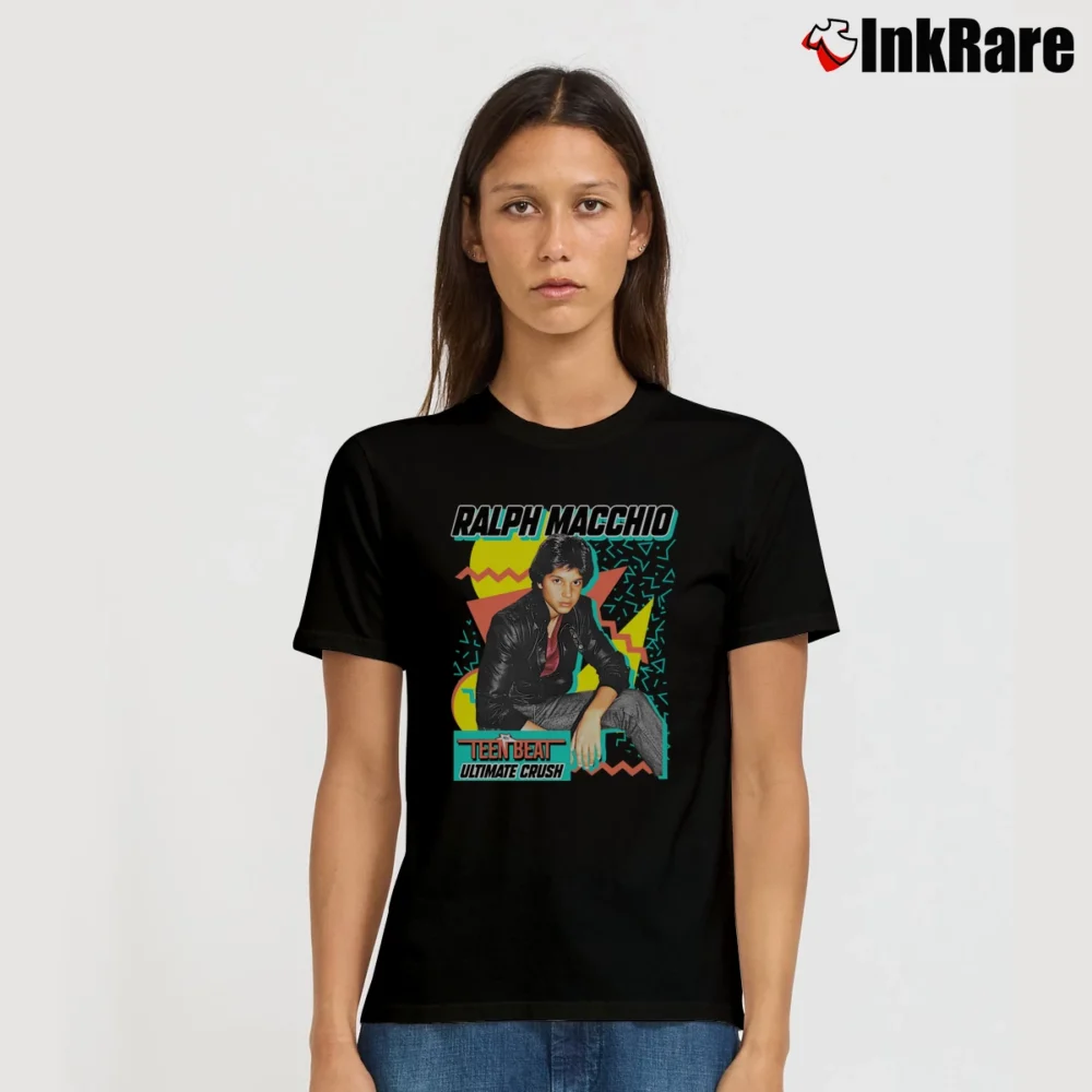 Women’s Ralph Macchio Teen Beat Signature T-Shirt in black | Soft, Flattering Fit