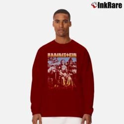 Men’s Rammstein Sehnsucht Long-Sleeve Shirt in maroon | Sleek, Lightweight, Year-Round Wear