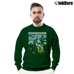 Men’s Rammstein Sehnsucht Crewneck Sweatshirt in forest green | Cozy Fabric, Clean Style