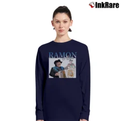 Women’s Ramon Ayala El Rey Del Accordion Long-Sleeve Top in navy | Sleek, Versatile, All-Season