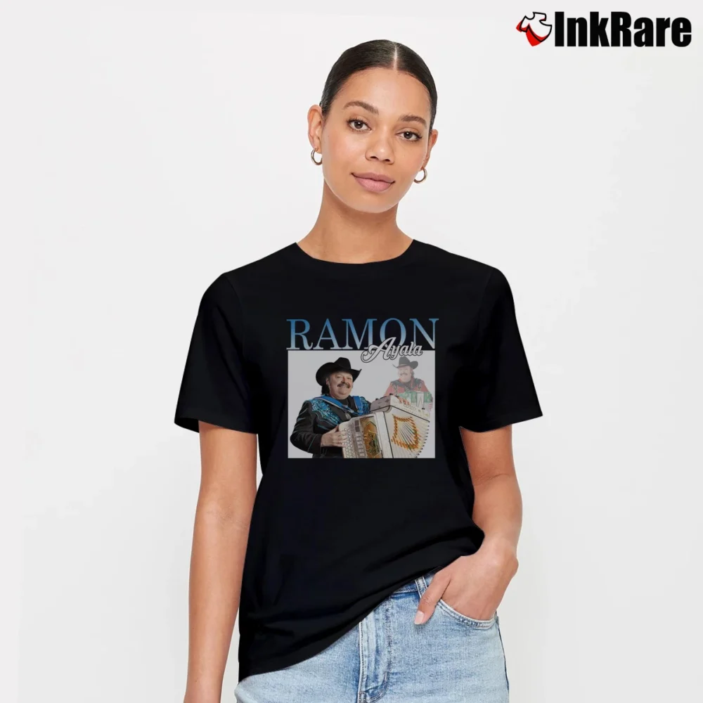 Women’s Ramon Ayala El Rey Del Accordion Personalized Signature T-Shirt in black | Soft, Flattering Fit