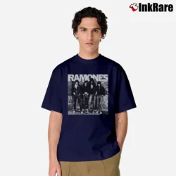Men’s ramones band punk rock legends Classic T-Shirt in navy | Soft, Breathable Everyday Wear