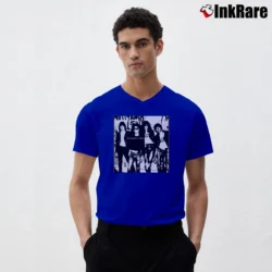Men’s Ramones Blitzkrieg Dead V-Neck Tee in royal blue | Sharp, Breathable, Everyday Staple
