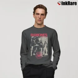 Men’s ramones rocket to russia iconic punk album Long-Sleeve Shirt in charcoal | Sleek, Lightweight, Year-Round Wear