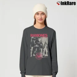 Women’s ramones rocket to russia iconic punk album Long-Sleeve Top in charcoal | Sleek, Versatile, All-Season
