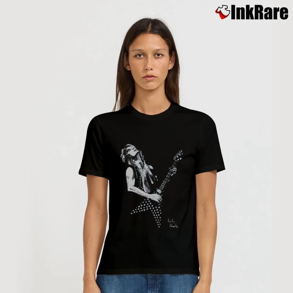 Women’s Randy Rhoads Tribute T-Shirt in black | Soft, Flattering Fit