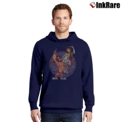 Men’s Randy The Savage Popeye Inspired for Wrestling Fans Pullover Hoodie in navy | Cozy, Durable, Modern Fit