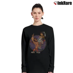 Women’s Randy The Savage Popeye Inspired for Wrestling Fans Long-Sleeve Top in black | Sleek, Versatile, All-Season