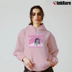 Women’s Randy Watson 1988 World Tour Cozy Hoodie in light pink | Warm, Structured, Stylish