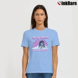 Women’s Randy Watson 1988 World Tour Signature T-Shirt in light blue | Soft, Flattering Fit