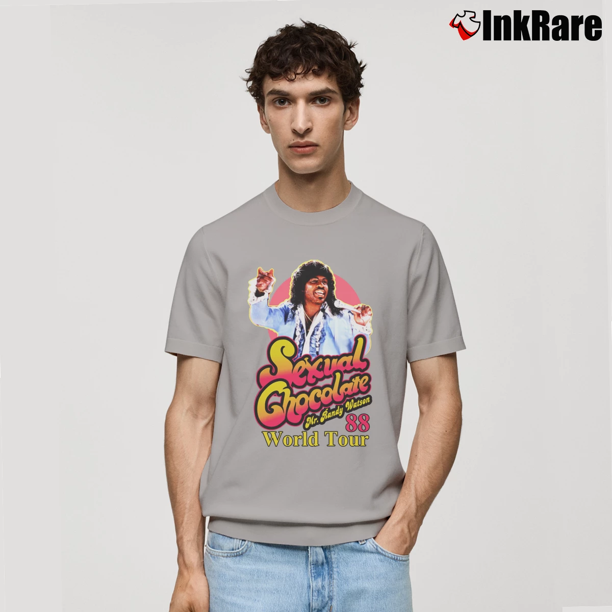 Randy Watson Sexual Chocolate Men’s Classic Tee in sport grey – Premium Comfort Men’s Randy Watson Sexual Chocolate Classic T-Shirt in sport grey | Soft, Breathable Everyday Wear