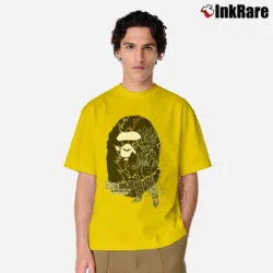 Men’s Rare Bape Dragon Ball Z Son Gohan Ape Head Classic T-Shirt in yellow | Soft, Breathable Everyday Wear
