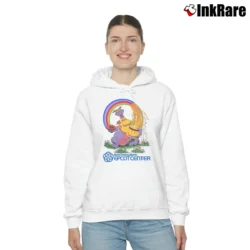 Women’s Rare Vintage 80s Walt Disney World Epcot Center Figment Cozy Hoodie in white | Warm, Structured, Stylish