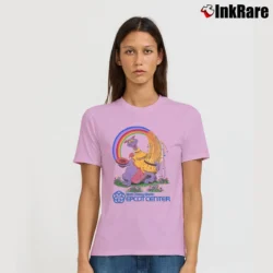 Women’s Rare Vintage 80s Walt Disney World Epcot Center Figment Signature T-Shirt in light pink | Soft, Flattering Fit
