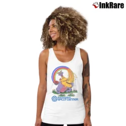 Women’s Rare Vintage 80s Walt Disney World Epcot Center Figment Tank Top in white | Lightweight, Movement-Friendly