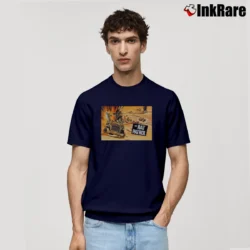 Men’s Rat Patrol Ww2 Afrika Korps Combat Classic T-Shirt in navy | Soft, Breathable Everyday Wear