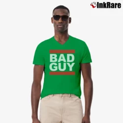 Men’s Razor Ramon Bad Guy V-Neck Tee in irish green | Sharp, Breathable, Everyday Staple