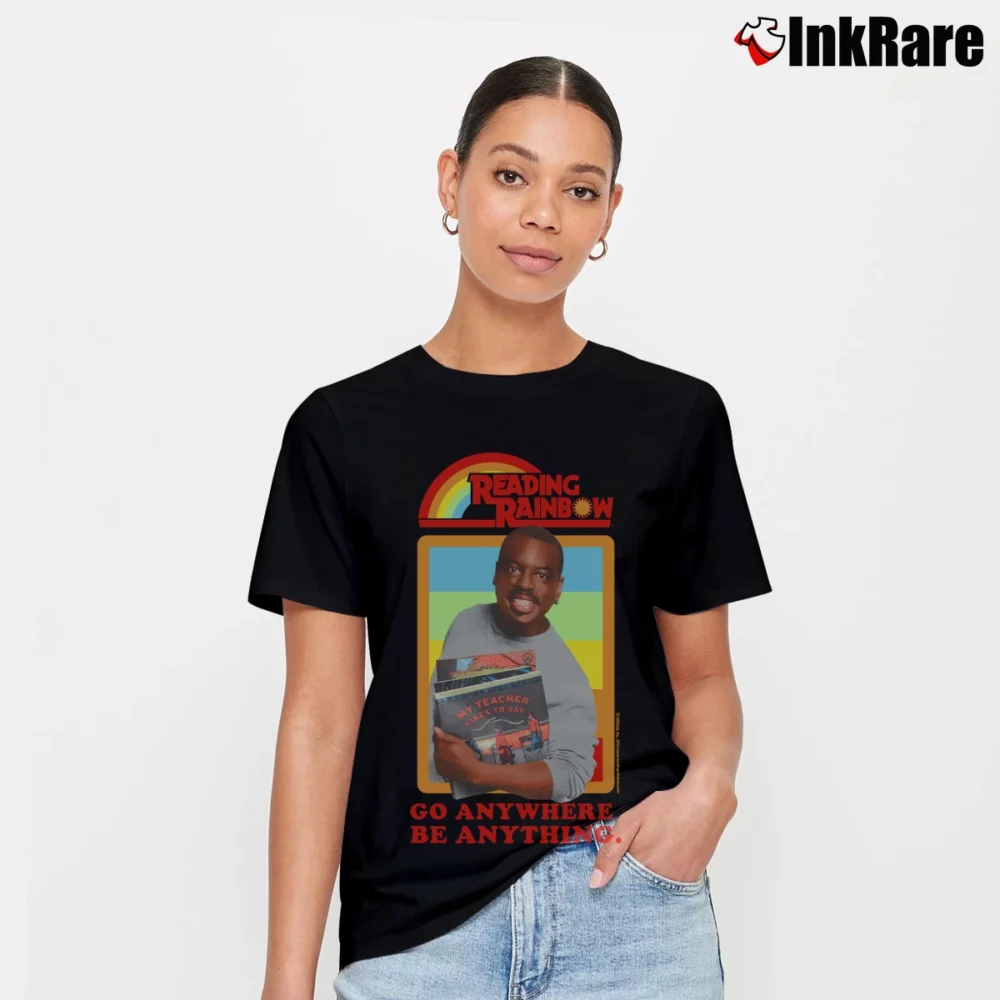 Women’s Reading Rainbow Levar Burton Signature T-Shirt in black | Soft, Flattering Fit