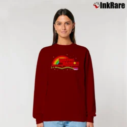 Women’s Reading Rainbow Take a Look It's in a Book Relaxed Sweatshirt in maroon | Soft, Laid-Back Vibe
