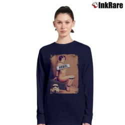 Women’s Rebel Leia Star Wars Long-Sleeve Top in navy | Sleek, Versatile, All-Season