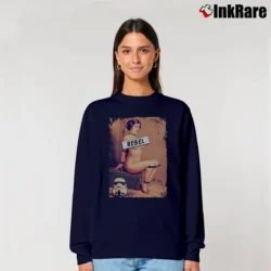 Women’s Rebel Leia Star Wars Relaxed Sweatshirt in navy | Soft, Laid-Back Vibe