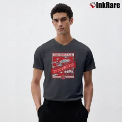 Men’s Red Ale It'S To Die For Federation Brewing Co V-Neck Tee in charcoal | Sharp, Breathable, Everyday Staple
