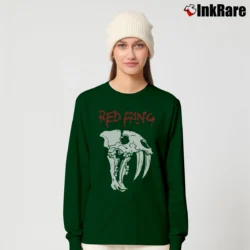Women’s Red Fang Hardcore Band Long-Sleeve Top in forest green | Sleek, Versatile, All-Season