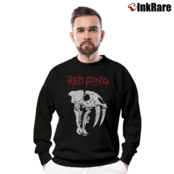 Men’s Red Fang Hardcore Band Crewneck Sweatshirt in black | Cozy Fabric, Clean Style