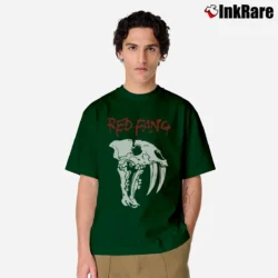 Men’s Red Fang Hardcore Band Classic T-Shirt in forest green | Soft, Breathable Everyday Wear
