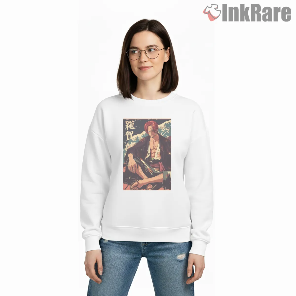 Red Haired Shanks Vintage Samurai Portrait Anime Shirt on graphic shirt for women graphic tee