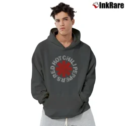 Men’s Red Hot Chili Peppers Asterisk Logo Pullover Hoodie in charcoal | Cozy, Durable, Modern Fit