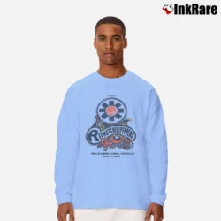 Men’s Red Hot Chili Peppers Band Logo Long-Sleeve Shirt in light blue | Sleek, Lightweight, Year-Round Wear
