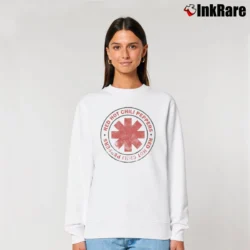 Women’s Red Hot Chili Peppers Band Relaxed Sweatshirt in white | Soft, Laid-Back Vibe
