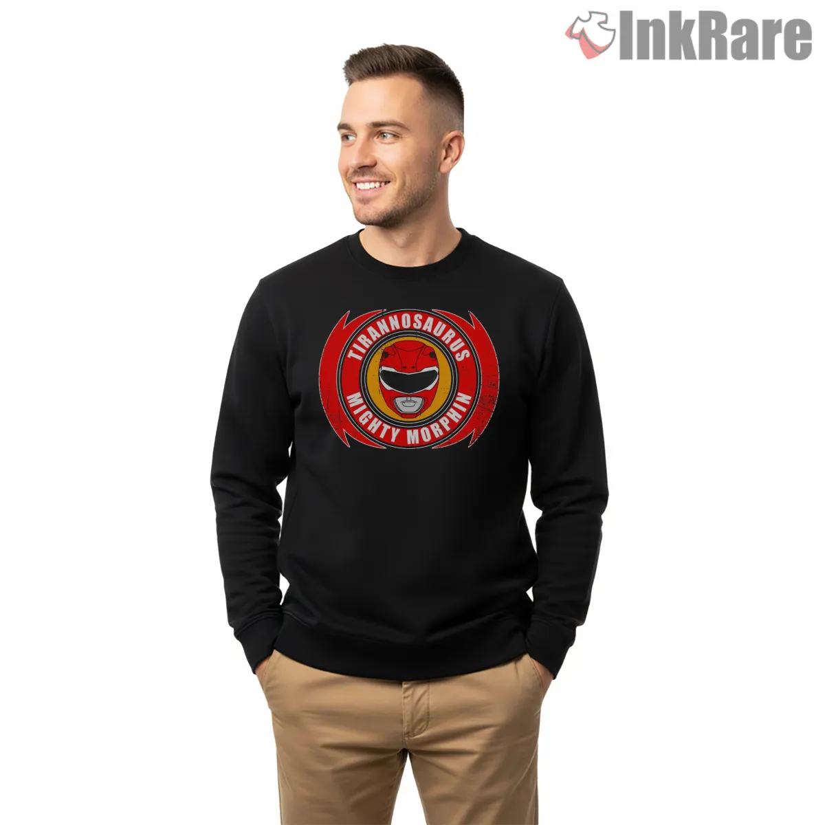 Red Ranger Tyrannosaurus Power Emblem Shirt Red Ranger Tyrannosaurus Power Emblem Shirt on graphic shirt for men graphic tee
