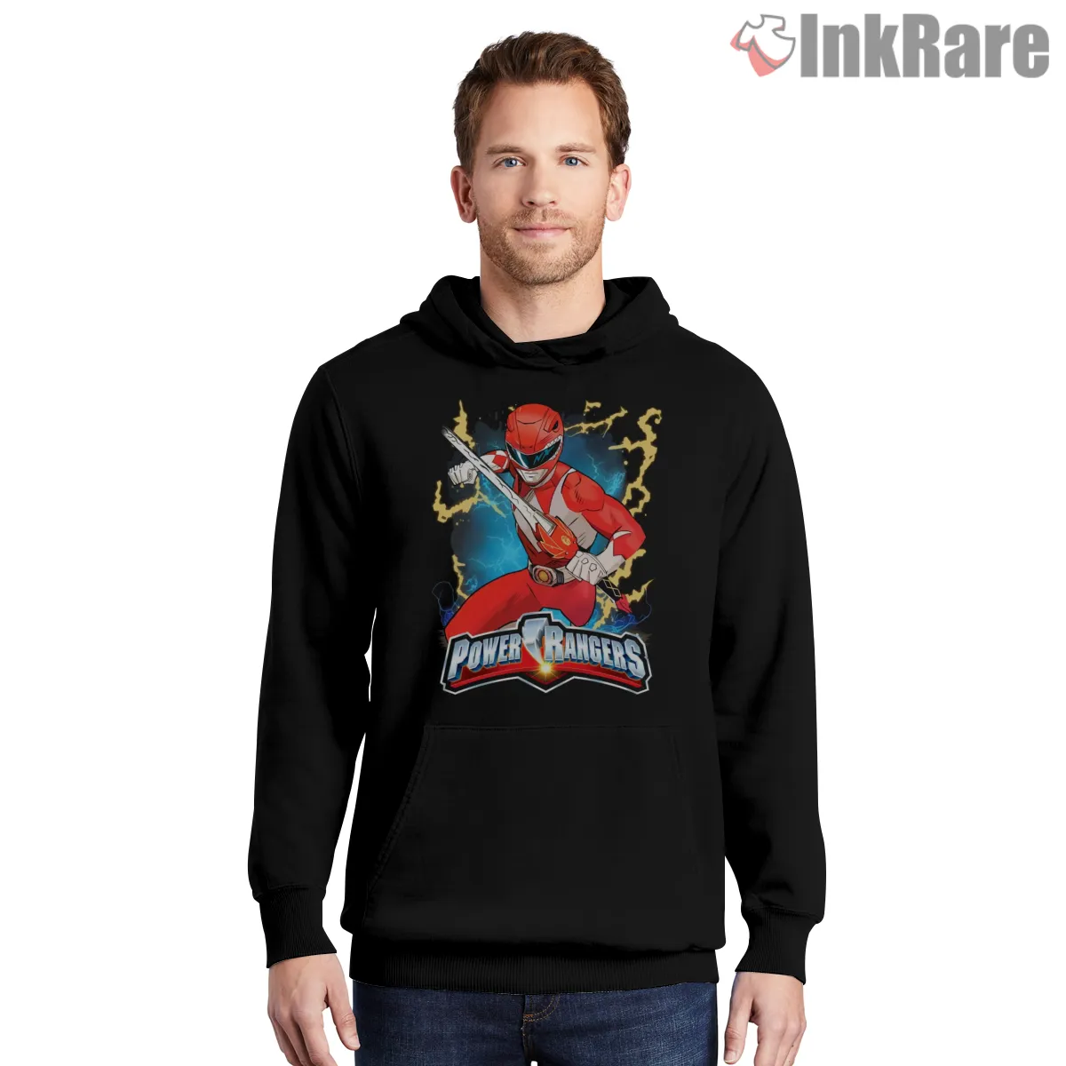 Red Ranger Zeo Power Strike Hoodie Black Red Ranger Zeo Power Strike Shirt on black hoodie for men graphic tee