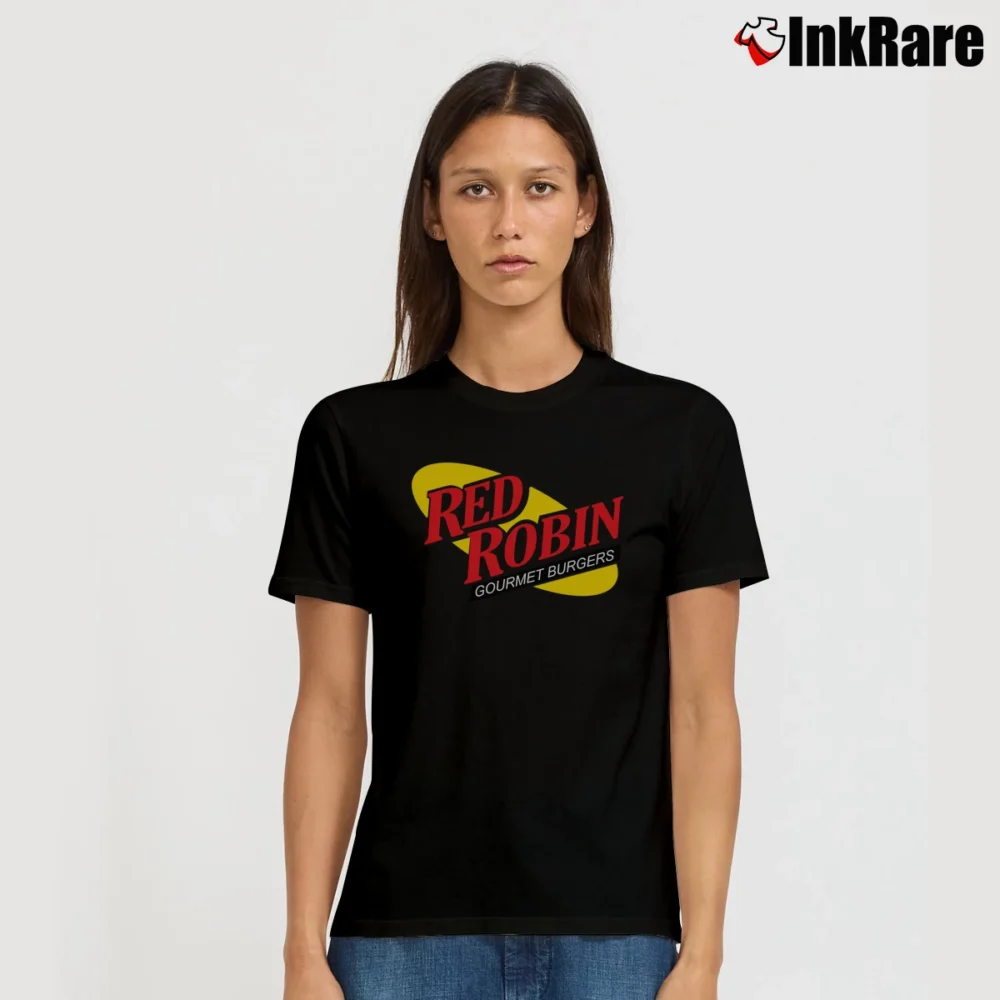 Women’s Red Robin Burgers Logo Signature T-Shirt in black | Soft, Flattering Fit