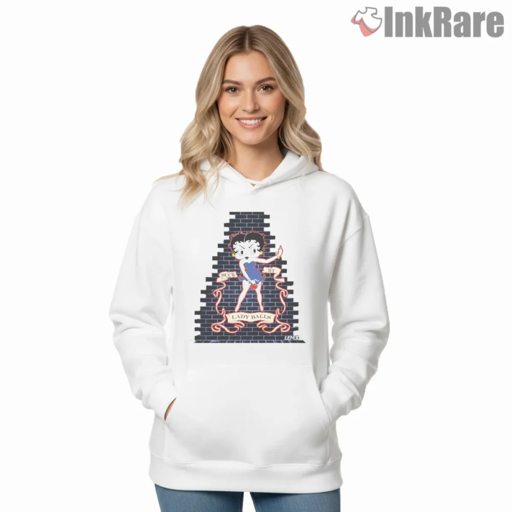 Red White And Boop Patriotic Attitude Shirt on white hoodie for women graphic tee