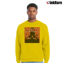 Men’s redman whut thee album 90s hip hop classic Crewneck Sweatshirt in yellow | Cozy Fabric, Clean Style