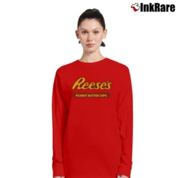 Women’s Reese's Peanut Butter Cups Classic Long-Sleeve Top in red | Sleek, Versatile, All-Season